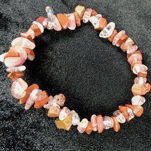 Handmade chip stone bracelet